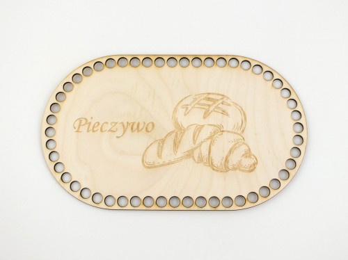 Baza, spód ze sklejki 27x16 cm "Pieczywo" wzór nr 1
