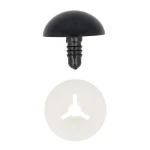 Oczy bezpieczne 10 mm, czarne