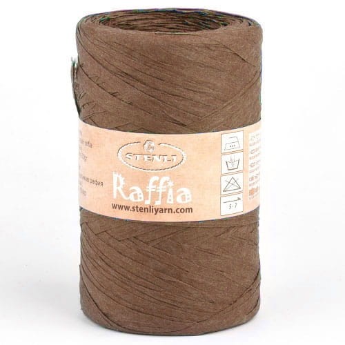 Przędza papierowa Raffia 24 brązowy, Rafia Stenli
