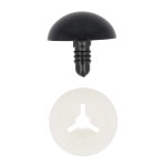Oczy bezpieczne 6 mm, czarne