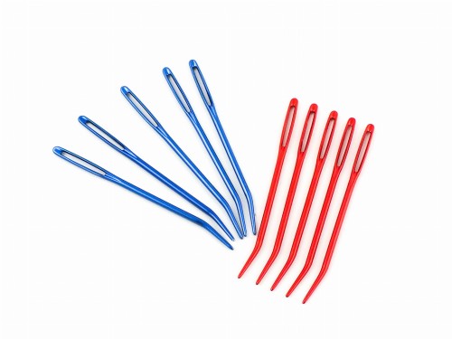 Igły aluminiowe zakrzywione, 7 cm, 10 szt