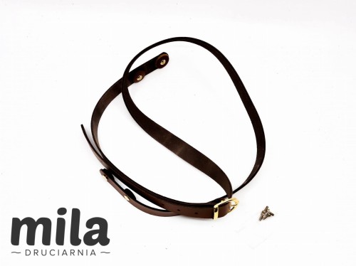 Ucho, pasek regulowany 120 cm, P120 czekolada