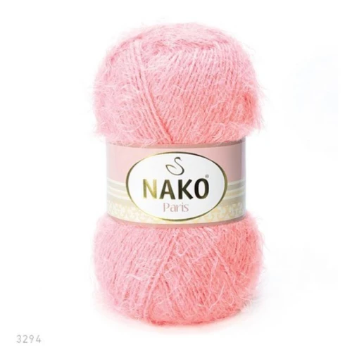 Włóczka Nako Paris 3294 różowy akryl, poliamid, akrylowa, futerkowa, z włoskiem. amigurumi, długi włosek, zabawki, włochata