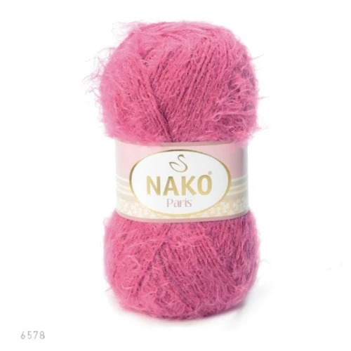Włóczka Nako Paris 6578 mocny róż