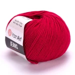 Włóczka Yarn Art Jeans 51 ciemny czerwony