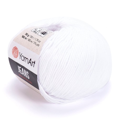 Włóczka Yarn Art Jeans 62 biel optyczna