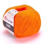 Włóczka Yarn Art Jeans 77 ostry pomarańcz