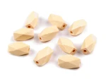 Koraliki drewniane naturalne 340188, 10x20 mm