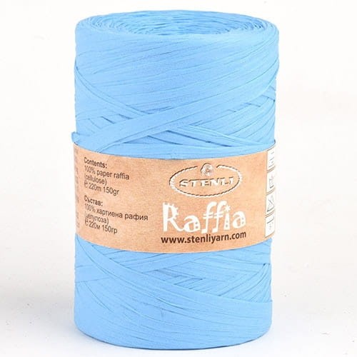Przędza papierowa Raffia 16 błękit