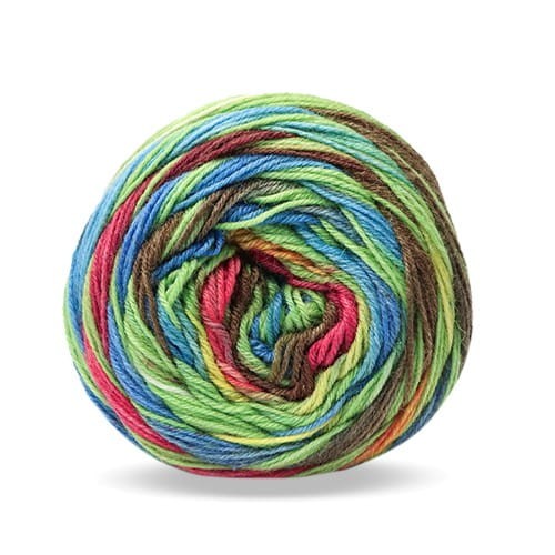 Włóczka Rellana Perfect Tropical 1792 Hawaii  skarpetkowa, skarpetka, skarpety, szal, chusta, sweter, szalik, wełna, z wełną, superwash, superłosz, entrelac, entrelak