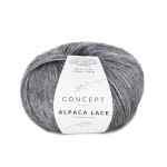 Włóczka Katia Concept Alpaca Lace 90 średni szary