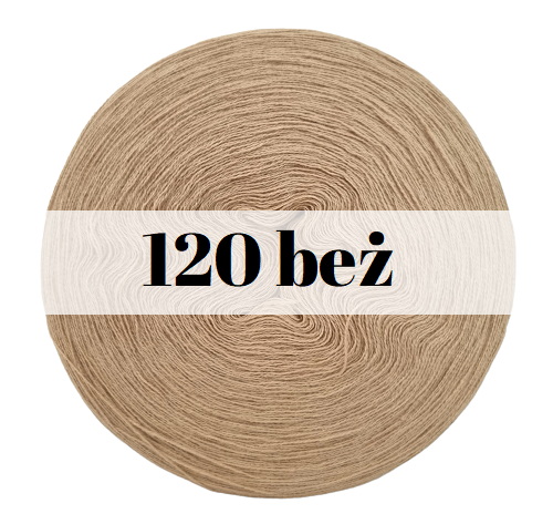 Monomotek Classic bawełna/akryl, 120 beż