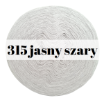 Monomotek Classic bawełna/akryl, 315 jasny szary
