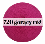 Monomotek Classic bawełna/akryl, 720 gorący róż