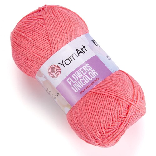 Włóczka Yarn Art Flowers Unicolor 736 koral neon