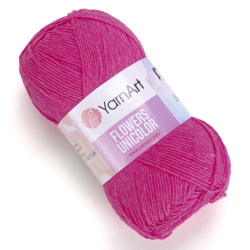 Włóczka Yarn Art Flowers Unicolor 739 różowy neon