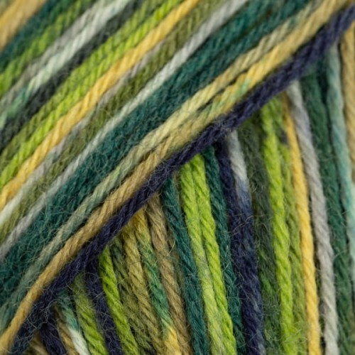 DROPS Fabel print 542 zielony