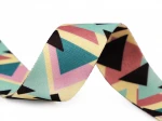 Pasek , taśma ozdobna tekstylna 1 m, szer. 38 mm, GEOMETRIC