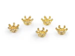 Koralik biżuteryjny "korona" 6x14 mm, 360821_1 złoty żółty