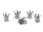 Koralik biżuteryjny "korona" 10x10 mm, 360822_2 patyna