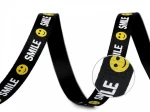 Pasek , taśma ozdobna tekstylna 1 m, szer. 24 mm, SMILE