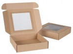 Pudełko, karton z okienkiem 20x20x5 cm, 01