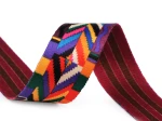 Pasek , taśma ozdobna tekstylna 1 m, szer. 38 mm, AZTEC