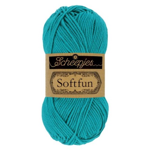 Włóczka Scheepjes Softfun 2614 ciemny turkus