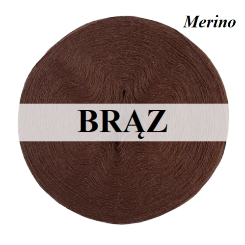 Monomotek Merino wełna merino/akryl, brąz
