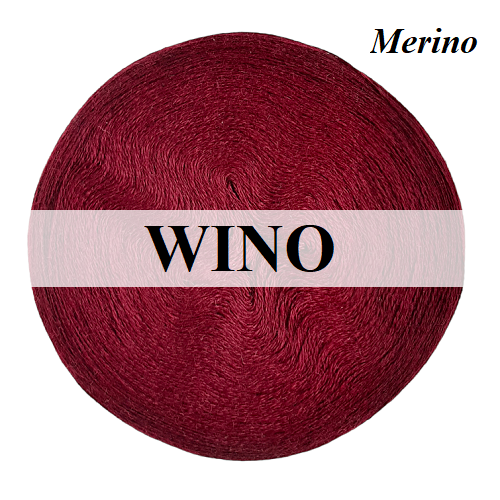 Monomotek Merino wełna merino/akryl, wino