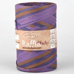 Przędza papierowa Raffia Multi NOWA 10 fiolet, brąz, granat