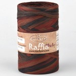 Przędza papierowa Raffia Multi NOWA 12 bordo, miedź, czekolada