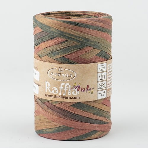 Przędza papierowa Raffia Multi NOWA 16, rafia Stenli