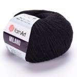 Włóczka Yarn Art Milano 850 czarny