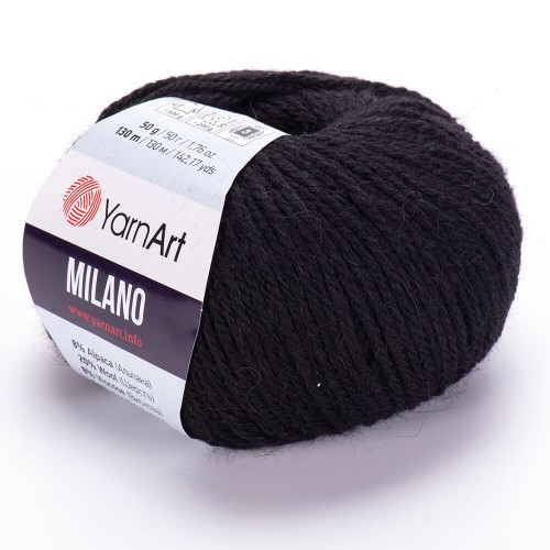 Włóczka Yarn Art Milano 850 czarny