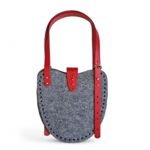 Baza do szoperki FILC i SKÓRA 24X24CM, szary/czerwony