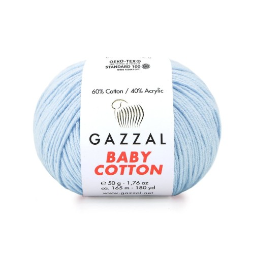 Włóczka Gazzal Baby Cotton 3429 błękit