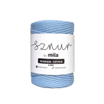 Sznurek 3 mm PREMIUM COTTON, 100m PC58 błękit