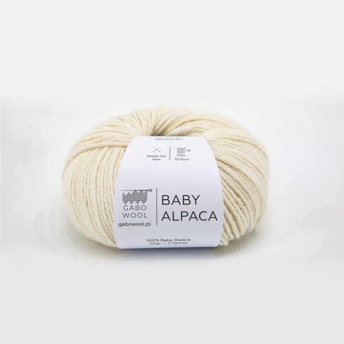 Włóczka GABO WOOL Baby Alpaca 100 natura, alpaca, alpaka