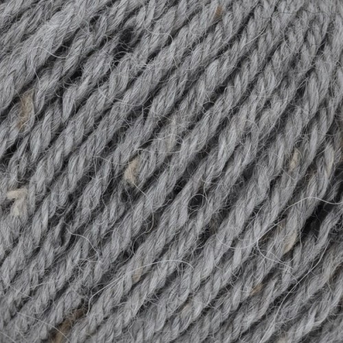 Włóczka GABO WOOL Baby Alpaca Tweed T401 jasny szary, alpaka