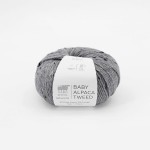 Włóczka GABO WOOL Baby Alpaca Tweed T401 jasny szary