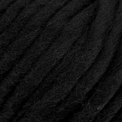 Włóczka GABO WOOL Fine Highland Wool 500 czarny, wełna peruwiańska, niedoprzęd, czesanka