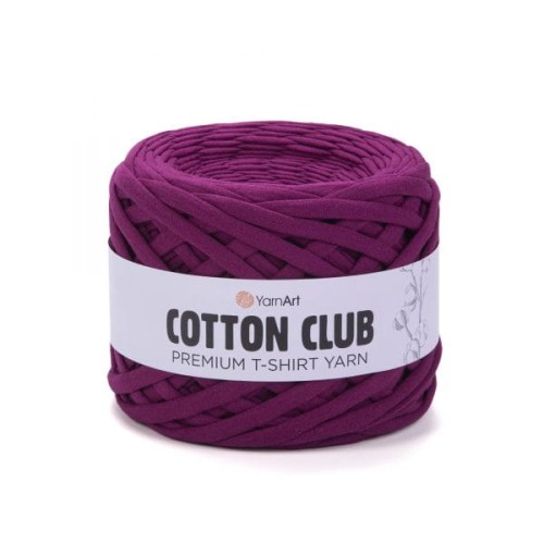 Włóczka Cotton Club Premium T-shirt 7337 oberżyna