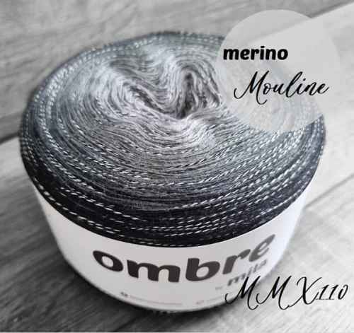 Włóczka OMBRE Merino Mouliné 1500m, 4 nitki, MMX110 /GOTOWY/