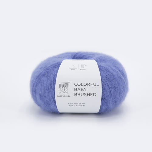Włóczka GABO WOOL Colorful Baby Brushed 7813 niebiesko-fioletowy, alpaca, alpaka