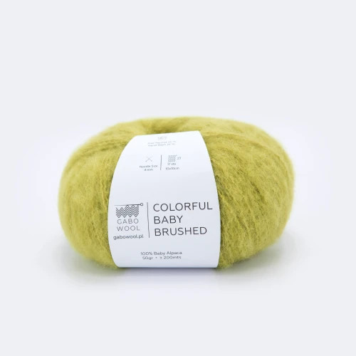 Włóczka GABO WOOL Colorful Baby Brushed 7178 limonka