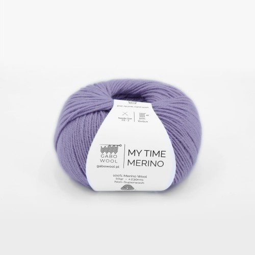 Włóczka GABO WOOL My Time Merino 930 jasna lawenda, merynos, z merynosa