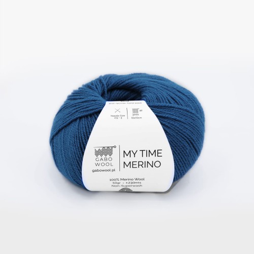Włóczka GABO WOOL My Time Merino 9600 kobalt