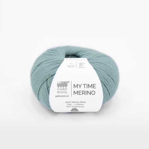 Włóczka GABO WOOL My Time Merino 9060 błękitny