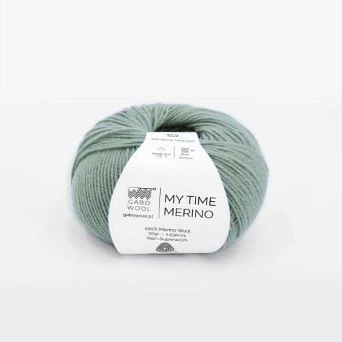Włóczka GABO WOOL My Time Merino 9268 szałwia